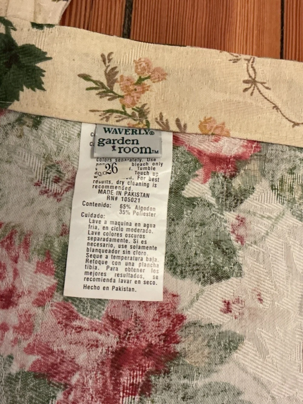Vintage Waverly Garden Valances
